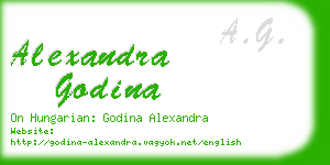 alexandra godina business card